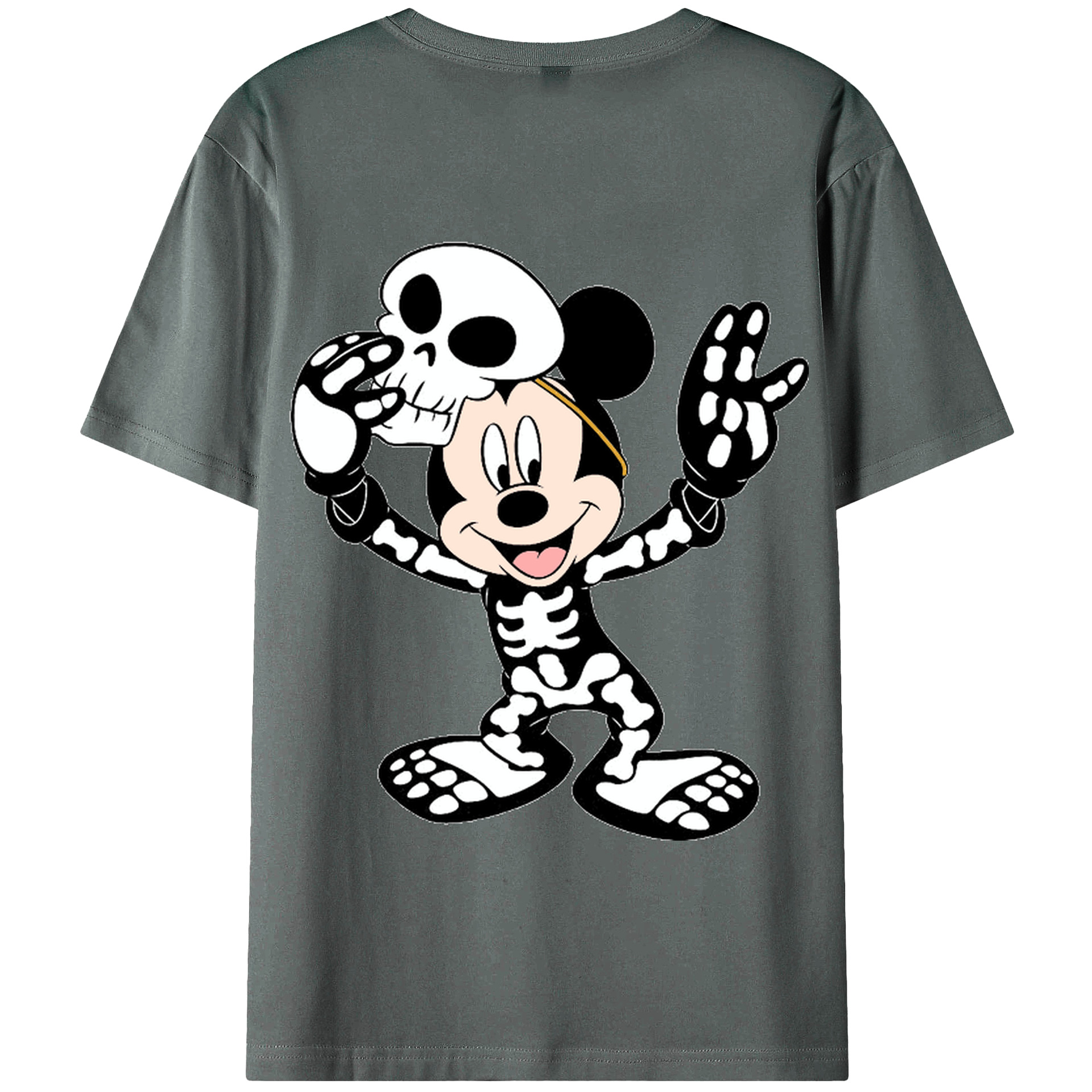 （画像用） ミッキーマウス Mickey Mouse 綿100％半袖Tシャツ（背面プリント）